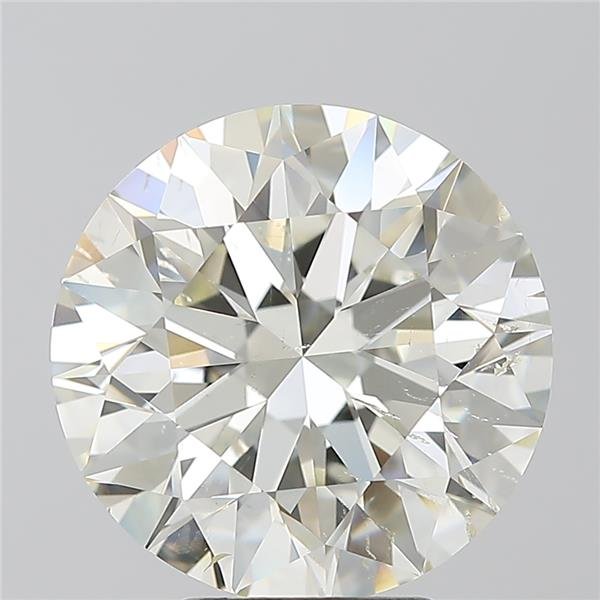 5.04ct K SI2 Rare Carat Ideal Cut Round Diamond