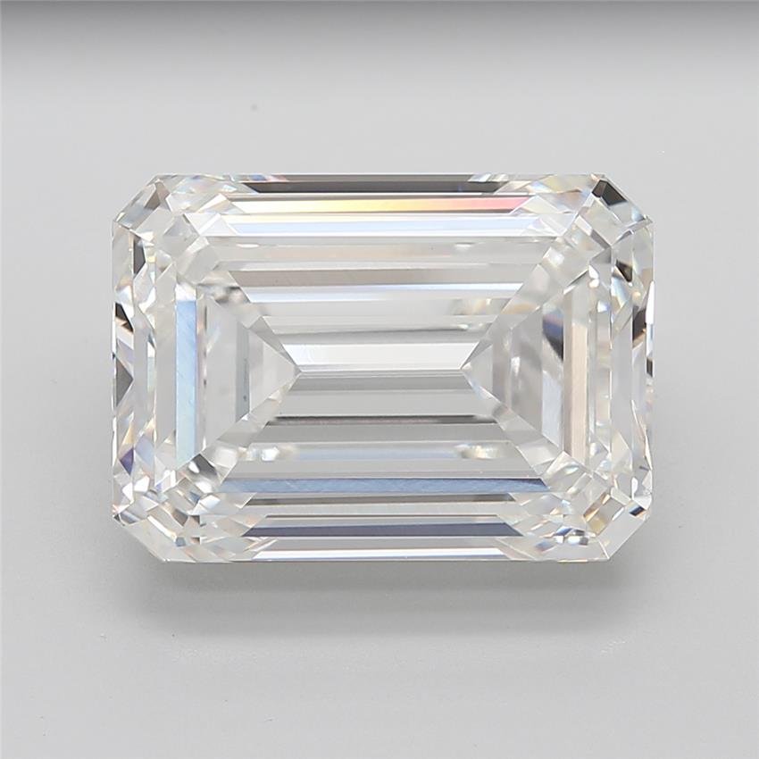 21.06ct G VVS2 Rare Carat Ideal Cut Emerald Lab Grown Diamond
