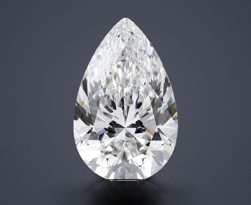 7.07 Carat Pear Lab Diamond