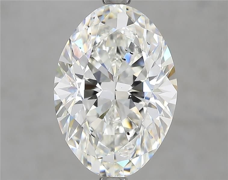 4.15ct H SI1 Rare Carat Ideal Cut Oval Diamond