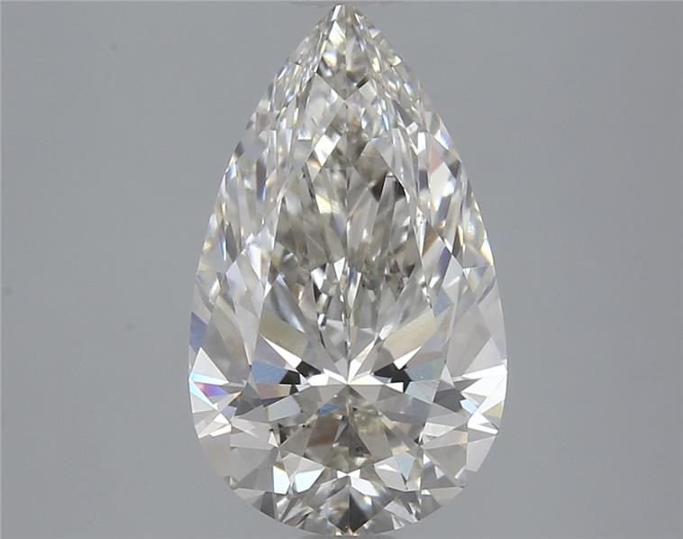 2.65ct H VS1 Rare Carat Ideal Cut Pear Lab Grown Diamond