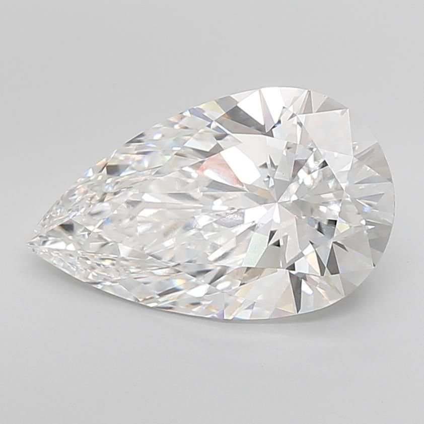 7.05ct E VVS2 Rare Carat Ideal Cut Pear Lab Grown Diamond
