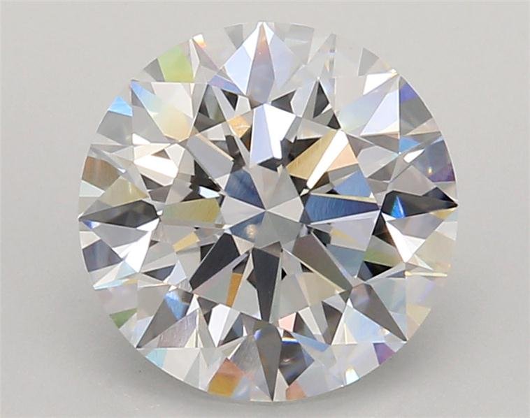 3.06ct D VS1 Rare Carat Ideal Cut Round Lab Grown Diamond