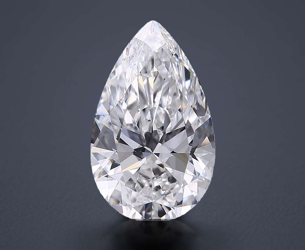 3.85 Carat Pear Lab Diamond