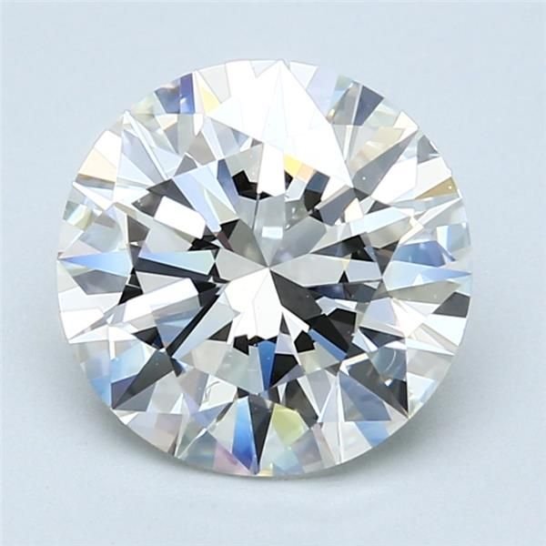 3.01ct H VS1 Excellent Cut Round Diamond