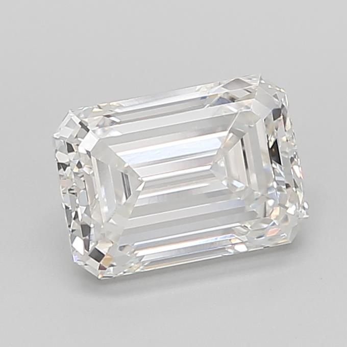 3.04ct G VVS2 Rare Carat Ideal Cut Emerald Lab Grown Diamond