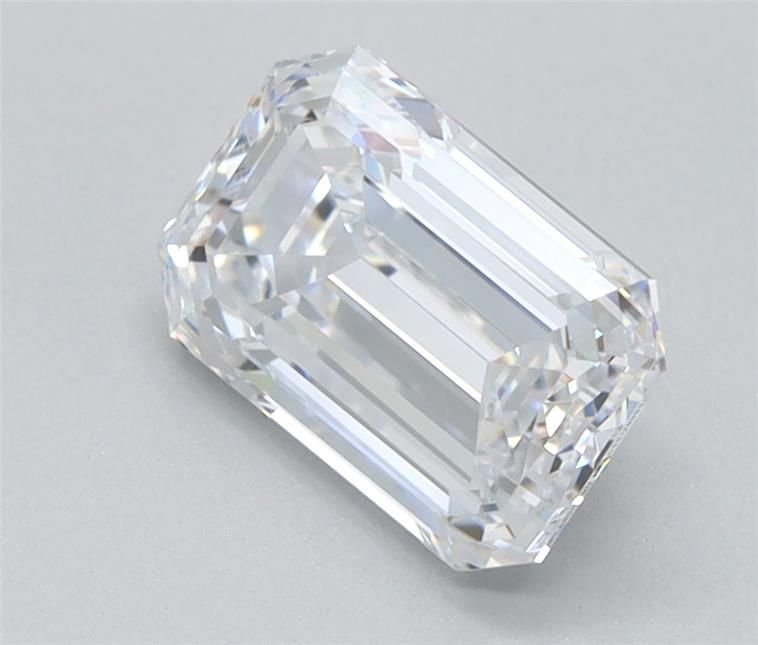 1.71ct D VS1 Excellent Cut Emerald Lab Grown Diamond