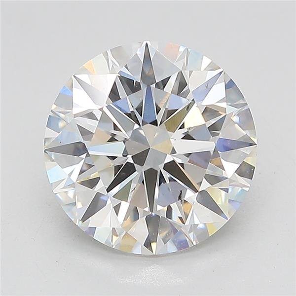 3.26ct E VS2 Excellent Cut Round Lab Grown Diamond