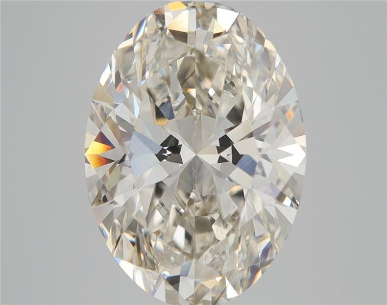 5.07ct J VS1 Rare Carat Ideal Cut Oval Lab Grown Diamond