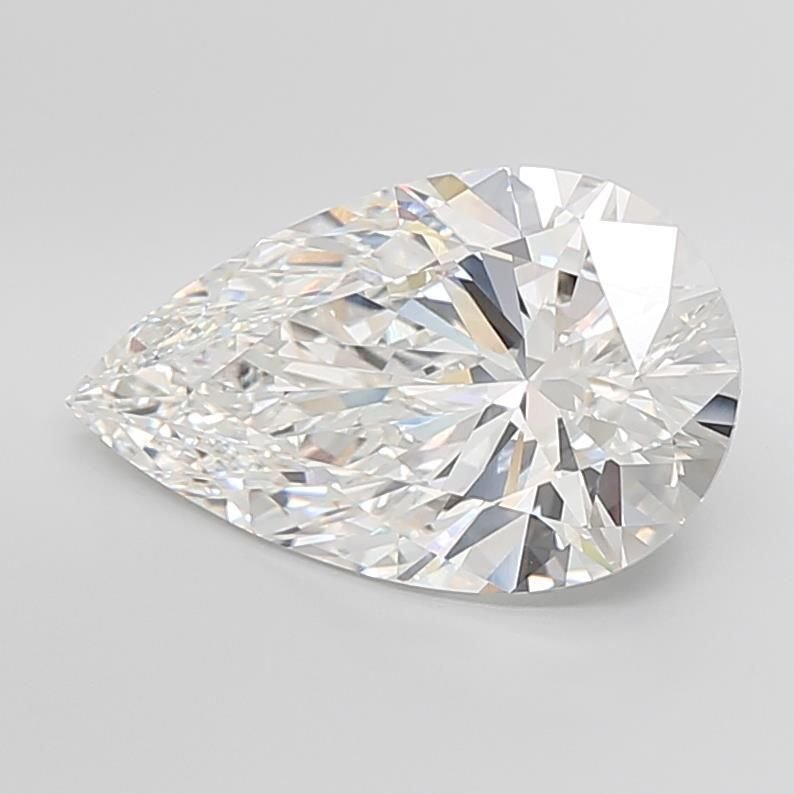 10.05ct F VVS2 Rare Carat Ideal Cut Pear Lab Grown Diamond