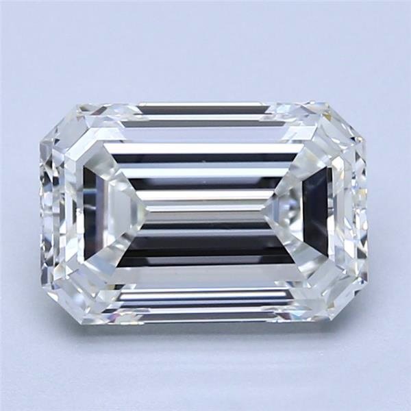2.01ct H VS1 Rare Carat Ideal Cut Emerald Diamond