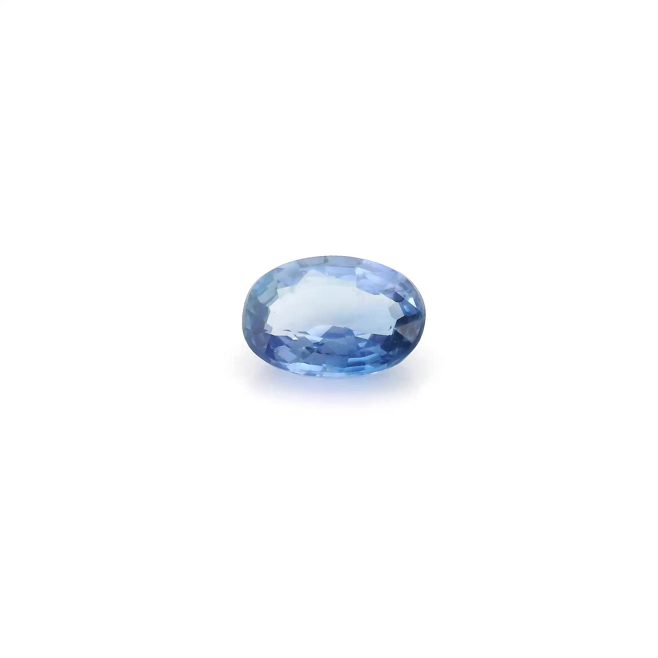 0.97 Carat Blue Oval Sapphire