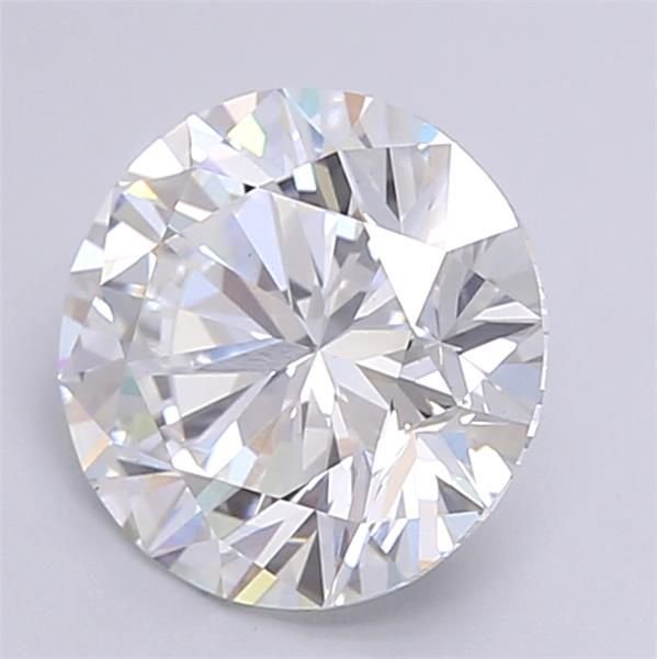 2.42ct D VS2 Rare Carat Ideal Cut Round Lab Grown Diamond