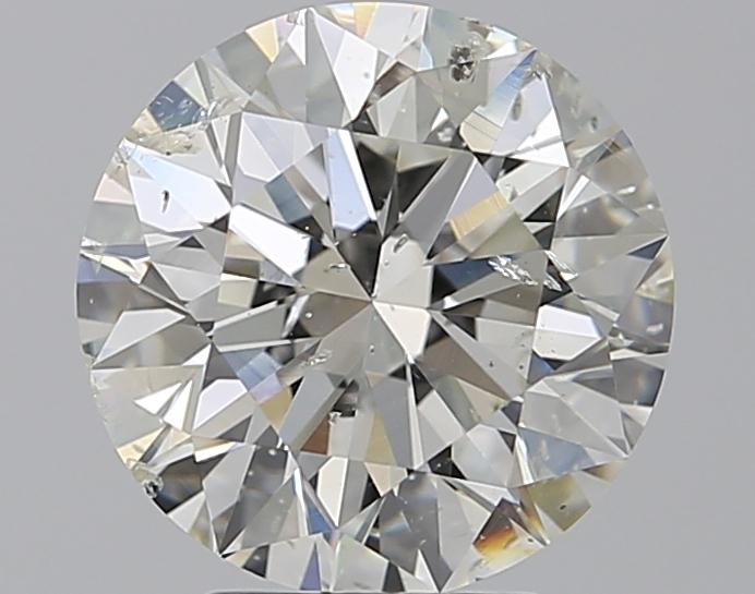 3.21ct I SI2 Rare Carat Ideal Cut Round Diamond