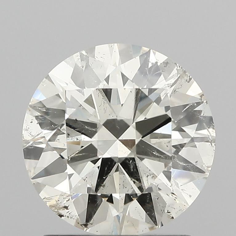 1.61ct J SI2 Rare Carat Ideal Cut Round Diamond