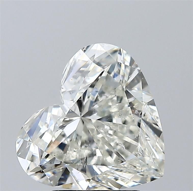 3.23ct J SI2 Rare Carat Ideal Cut Heart Diamond
