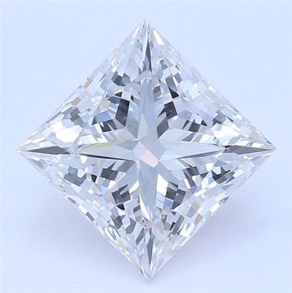 0.85ct F VS1 Rare Carat Ideal Cut Princess Lab Grown Diamond