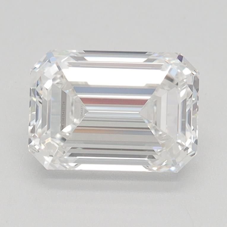 1.51ct F IF Rare Carat Ideal Cut Emerald Lab Grown Diamond