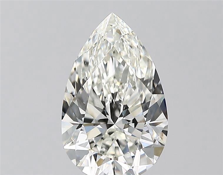 2.04ct H VS1 Rare Carat Ideal Cut Pear Lab Grown Diamond