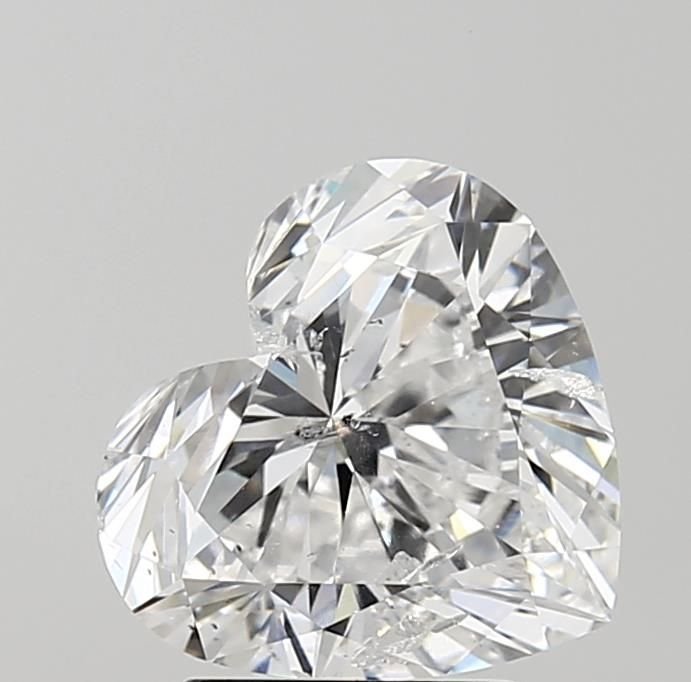 3.01ct D SI2 Rare Carat Ideal Cut Heart Diamond