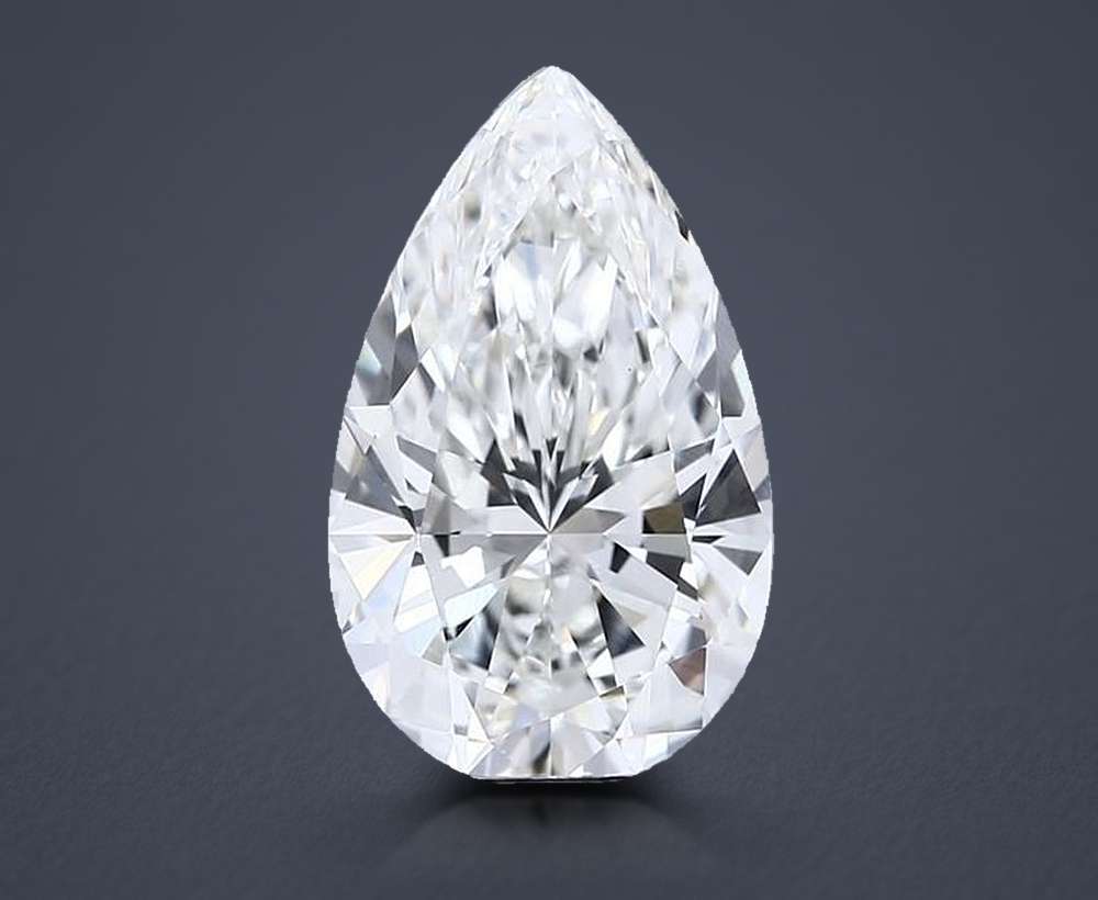 3.41 Carat Pear Lab Diamond