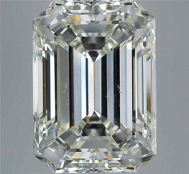 8.07ct J SI1 Rare Carat Ideal Cut Emerald Diamond