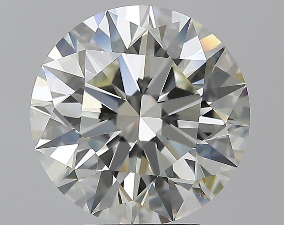 5.01ct K VS2 Rare Carat Ideal Cut Round Diamond