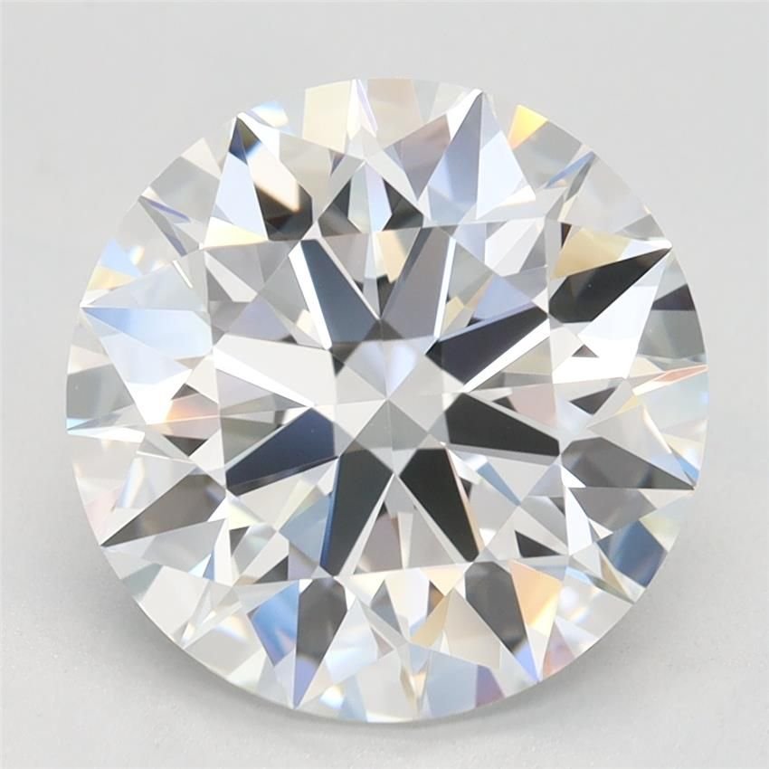 4.06ct D VVS1 Rare Carat Ideal Cut Round Lab Grown Diamond