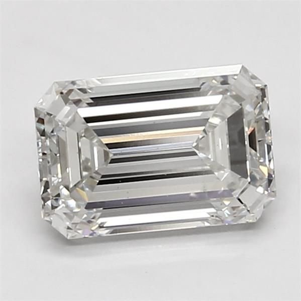1.83ct F VS2 Rare Carat Ideal Cut Emerald Lab Grown Diamond