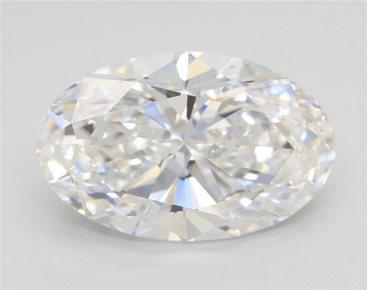 2.70ct E VVS2 Very Good Cut Oval Lab Grown Diamond