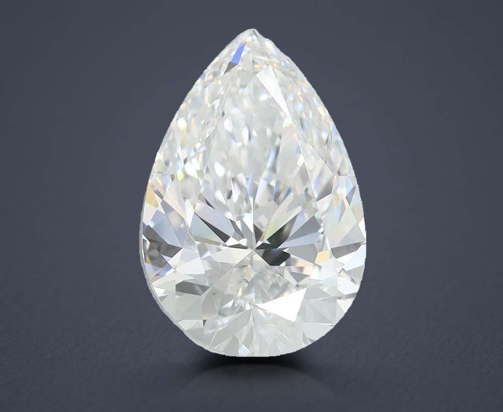 4.54 Carat Pear Lab Diamond