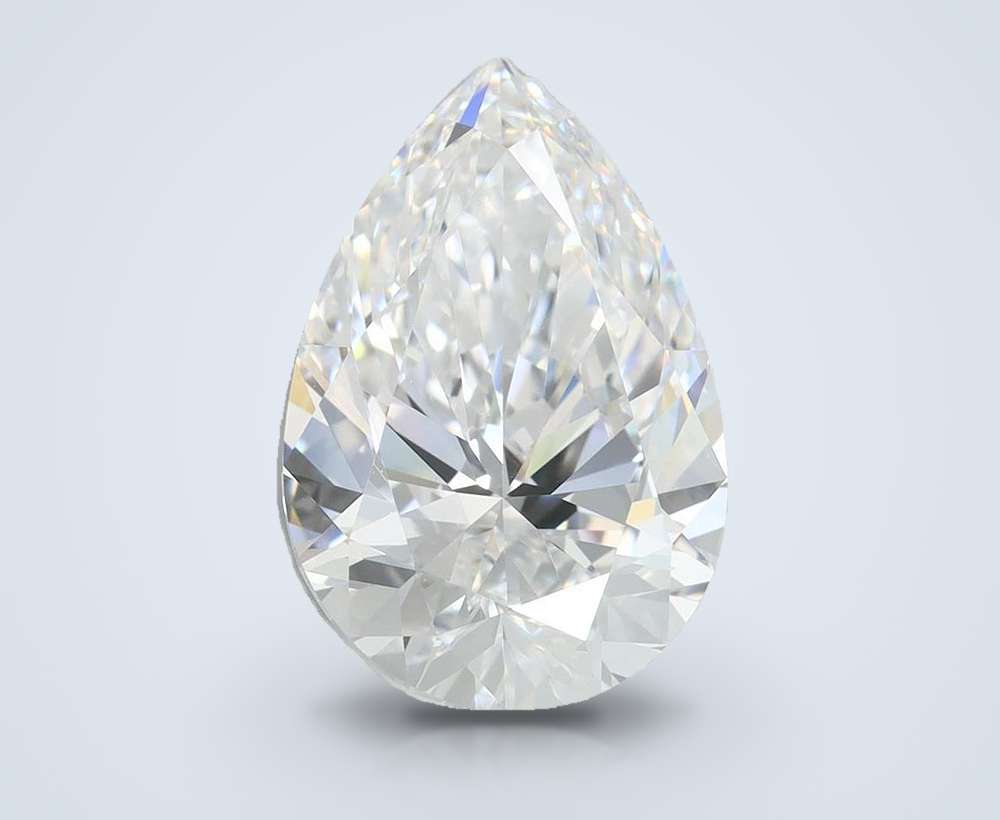 4.54 Carat Pear Lab Diamond