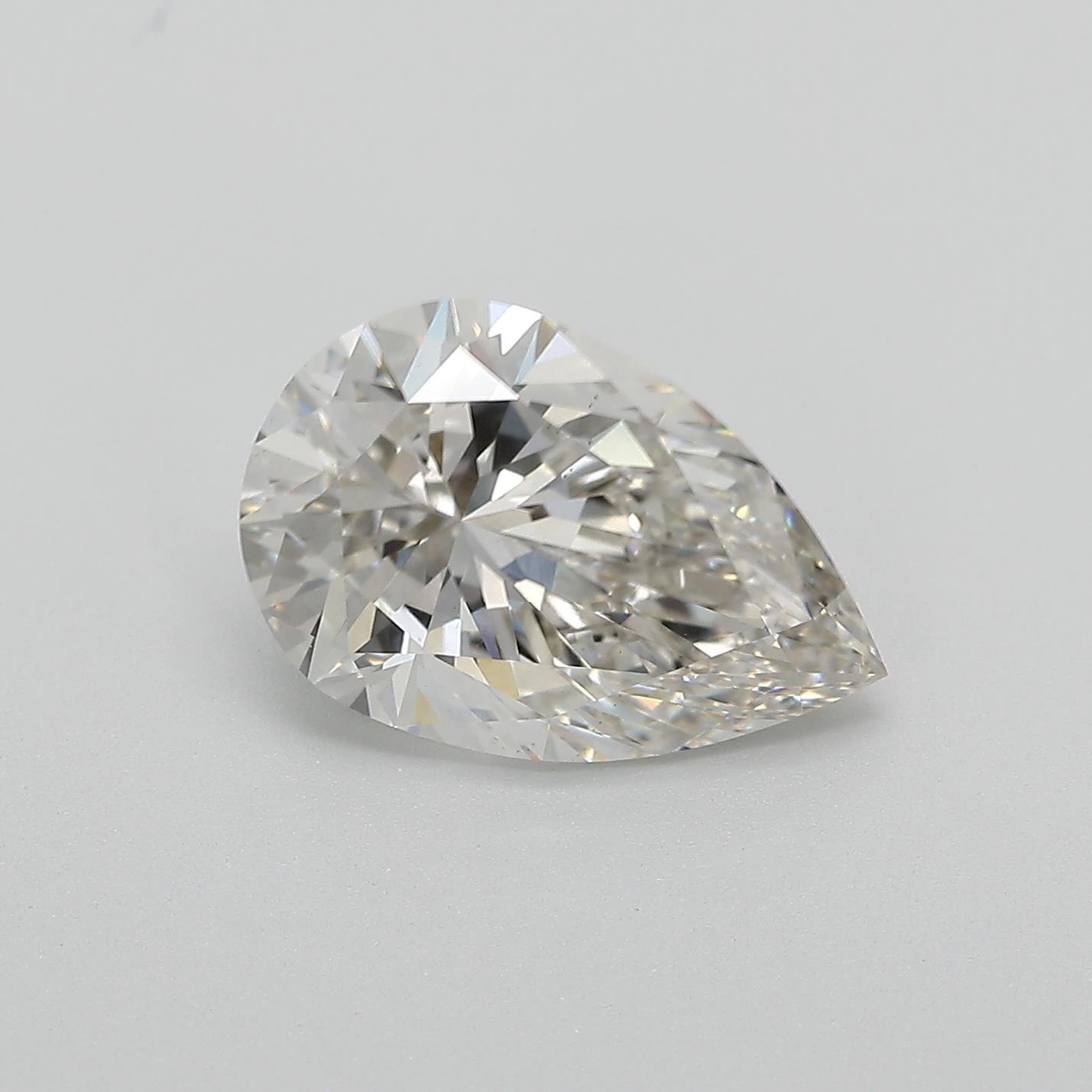 3.12ct H VS2 Very Good Cut Pear Lab Grown Diamond