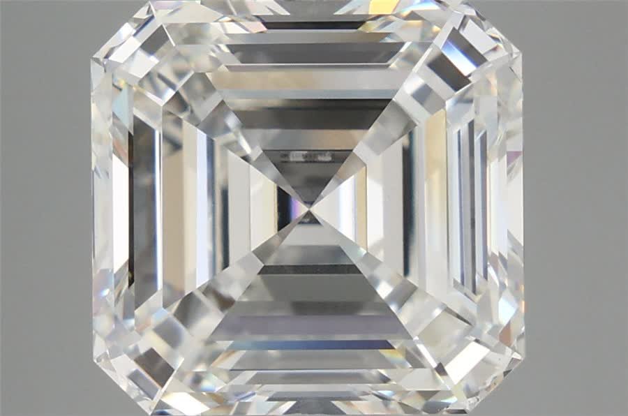 10.06ct F VVS2 Rare Carat Ideal Cut Asscher Lab Grown Diamond