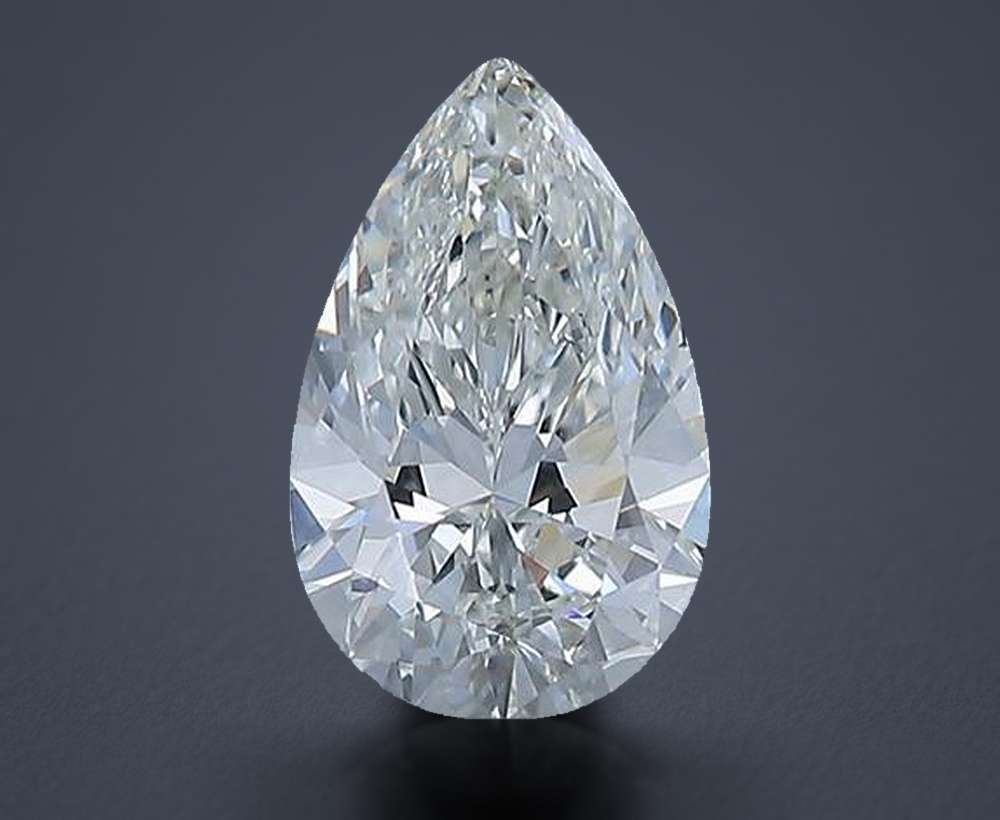 0.74 Carat Pear Natural Diamond