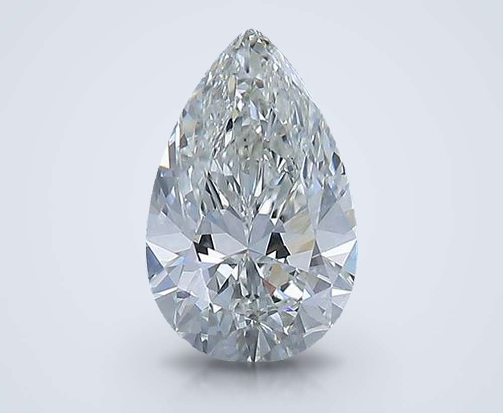 0.74 Carat Pear Natural Diamond