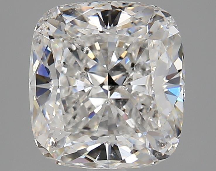 3.06ct F SI2 Rare Carat Ideal Cut Cushion Diamond