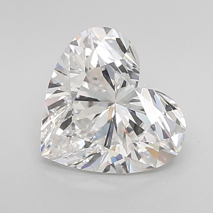 3.04ct F VS1 Rare Carat Ideal Cut Heart Lab Grown Diamond