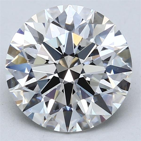 3.02ct E VS2 Rare Carat Ideal Cut Round Lab Grown Diamond