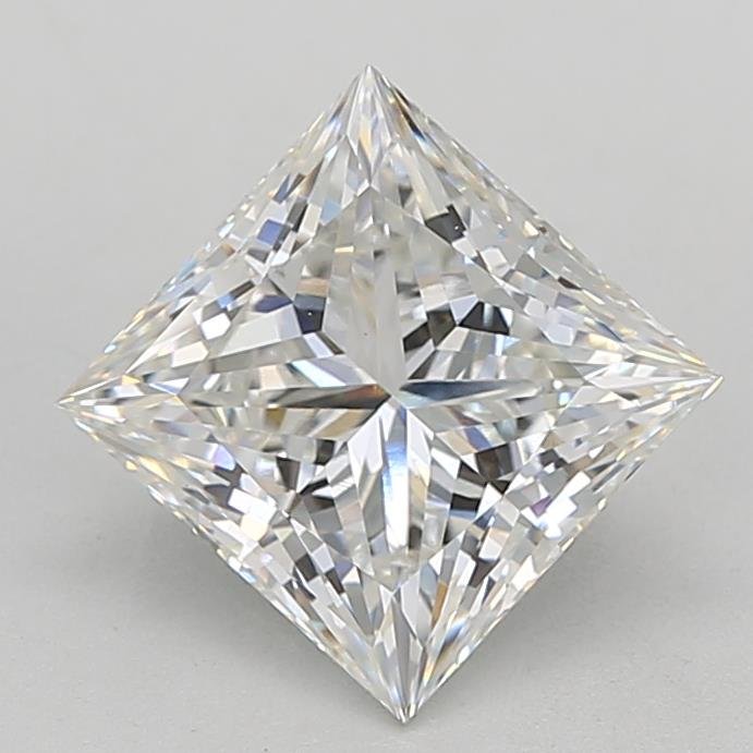 3.03ct F VVS2 Rare Carat Ideal Cut Princess Lab Grown Diamond
