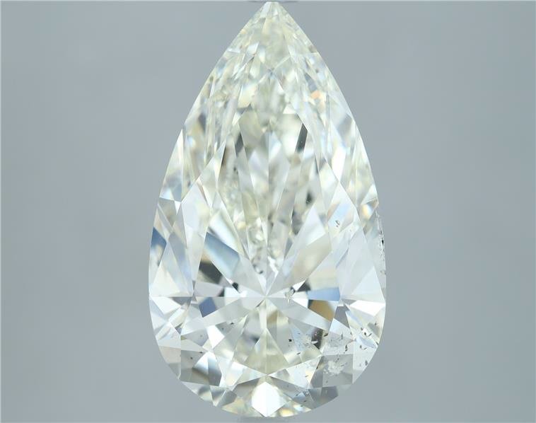 4.06ct I SI1 Rare Carat Ideal Cut Pear Diamond