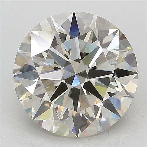 3.16ct J VS2 Rare Carat Ideal Cut Round Lab Grown Diamond
