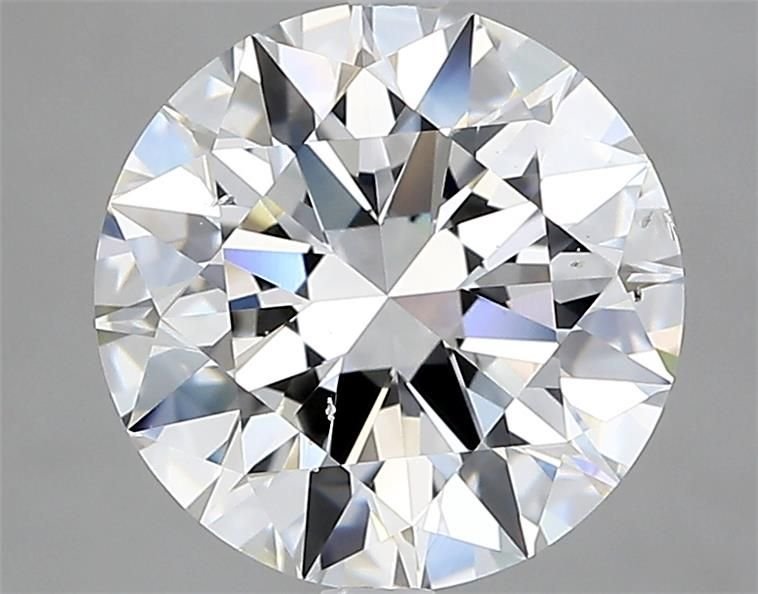 3.01ct F SI1 Rare Carat Ideal Cut Round Diamond