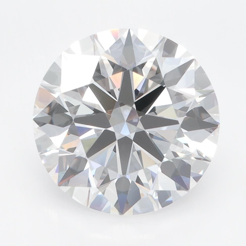 3.99ct D FL Rare Carat Ideal Cut Round Lab Grown Diamond