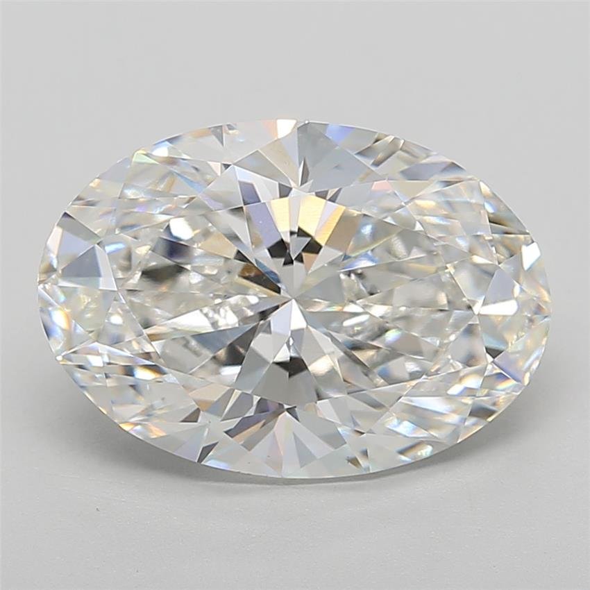 7.08ct F VVS2 Rare Carat Ideal Cut Oval Lab Grown Diamond