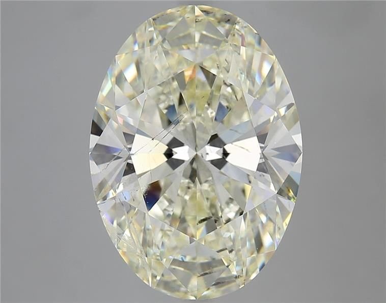 8.02ct K SI2 Rare Carat Ideal Cut Oval Diamond