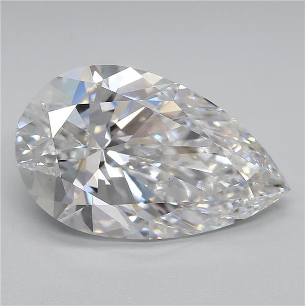 6.01ct E VS1 Rare Carat Ideal Cut Pear Lab Grown Diamond