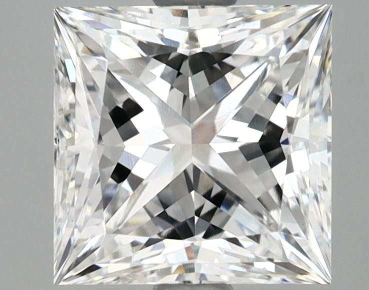 5.12ct F VS2 Rare Carat Ideal Cut Princess Lab Grown Diamond