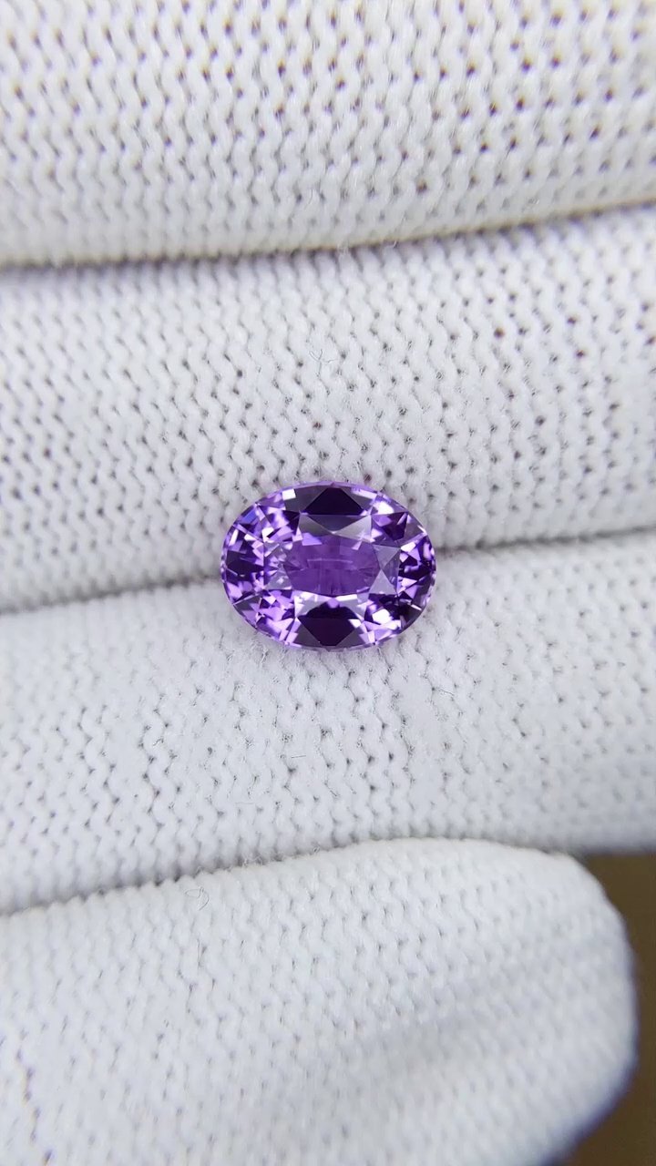 3.11 Carat Purple Oval Sapphire