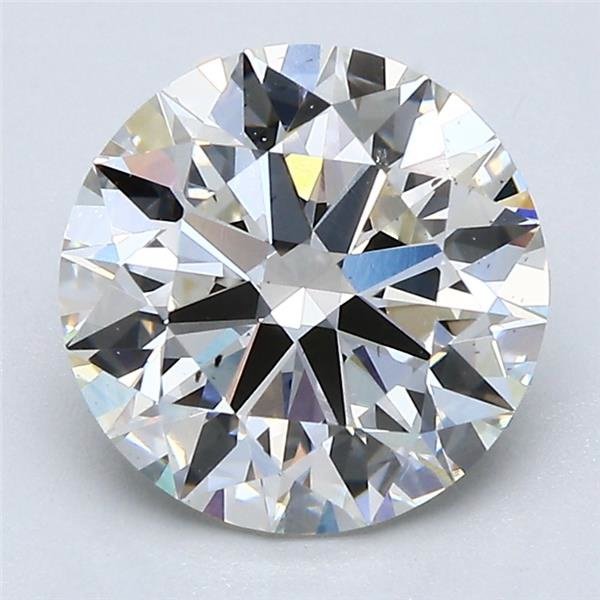 2.68ct K VS2 Rare Carat Ideal Cut Round Diamond